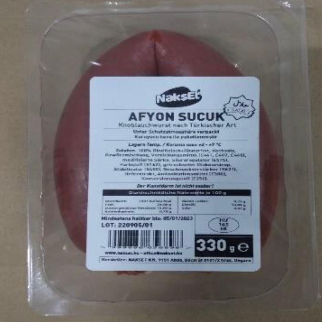 NAKSET SUCUK AFYON PREMIUM 330GR Main Image